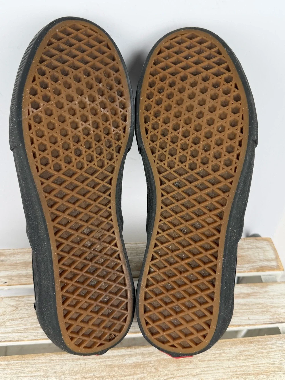 Vans Skate Slip-On shoes in a blackout colorway durable suede upper size 9.5